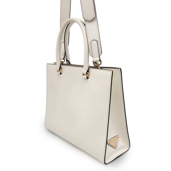 Prada Medium Handbag Saffiano Leather White - Picture 2 of 16
